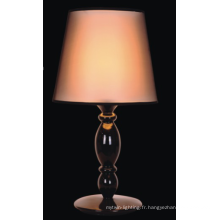 Lampe de table de chevet d&#39;éclairage de conception moderne avec l&#39;ombre de tissu